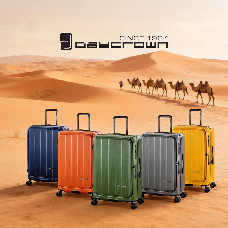 DAYCROWN 6338  20"/26"/28" 前揭+中開日本HINOMOTO鋼芯剎車輪行李箱